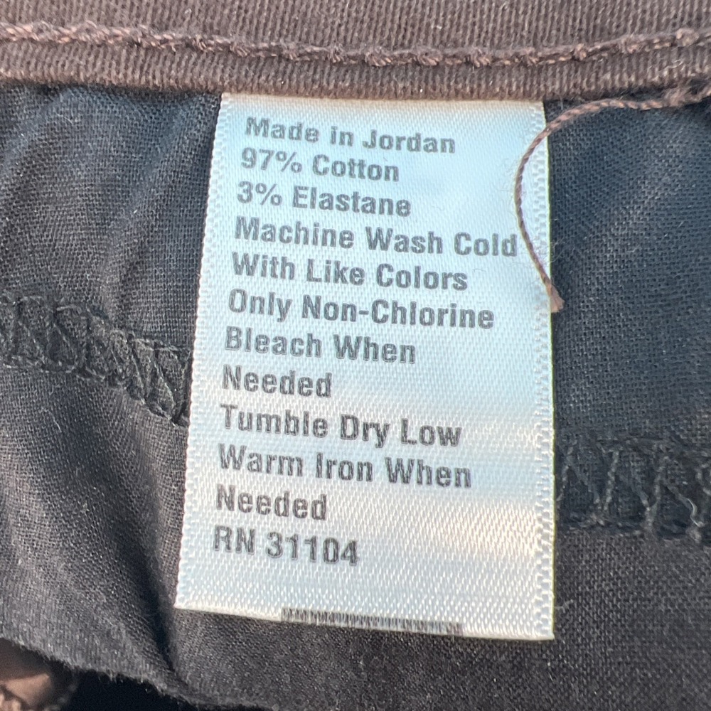 New Directions Women Brown Jeans 12R Straight - Picture 9 of 9